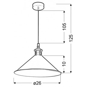 Lampy-sufitowe - czarna lampa wisząca wykonana z metalu 1x60w e27 velo 31-56313 candellux 