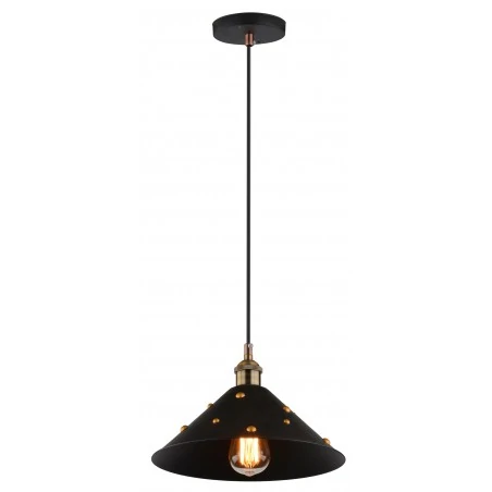 Lampy-sufitowe - lampa wisząca czarna inspirowana stylem retro loft 1x40w e27 scrimi 31-58140 candellux 