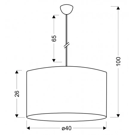 Lampy-sufitowe - lampa wisząca o oryginalnym wzorze 40x120 3x40w e14 simona 33-87174 candellux 