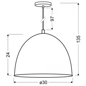 Lampy-sufitowe - oświetlenie wiszące szare o wysokości 135cm loft 1x60w e27 patch 31-43160 candellux 