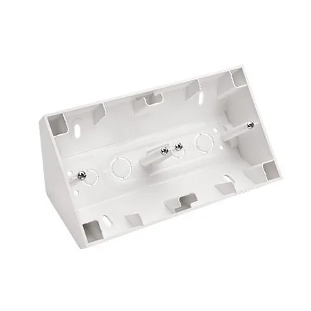 Puszki-natynkowe - biała puszka natynkowa narożna 2-krotna dpnr2/11 simon 54 kontakt-simon 