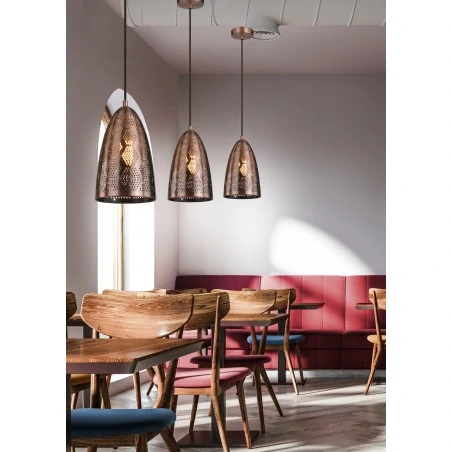 Lampy-sufitowe - lampa sufitowa w modnym miedzianym kolorze 20/33 stożek 1x60w e27 sfinks 31-43313 candellux 