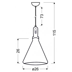 Lampy-sufitowe - lampa wisząca biała o żółtym wnętrzu 26 1x60w e27 robinson 31-37695 candellux 
