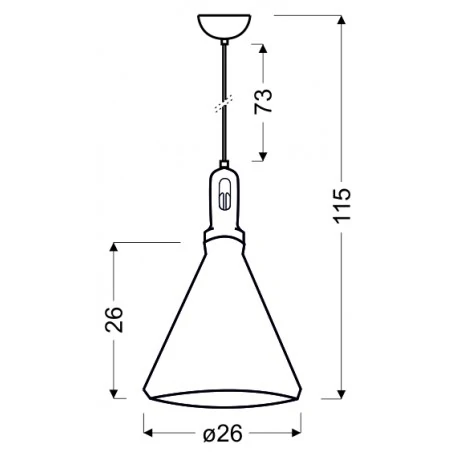 Lampy-sufitowe - lampa wisząca biała o żółtym wnętrzu 26 1x60w e27 robinson 31-37695 candellux 
