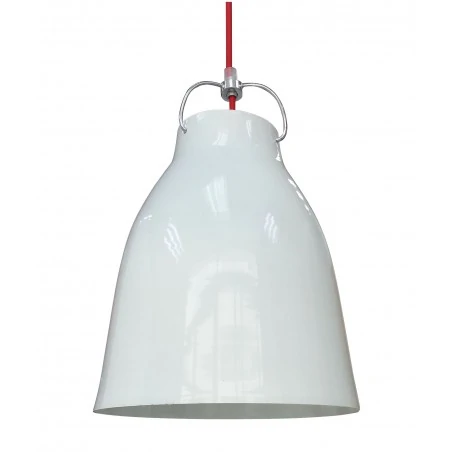 Lampy-sufitowe - metalowa lampa wisząca w kolorze biało-czerwonym 1 25 1x60w e27 pensilvania 31-20253 candellux 