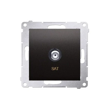 Gniazda-antenowe - gniazdo antenowe typu „f” pojedyncze antracyt dasf1.01/48 simon 54 kontakt-simon 