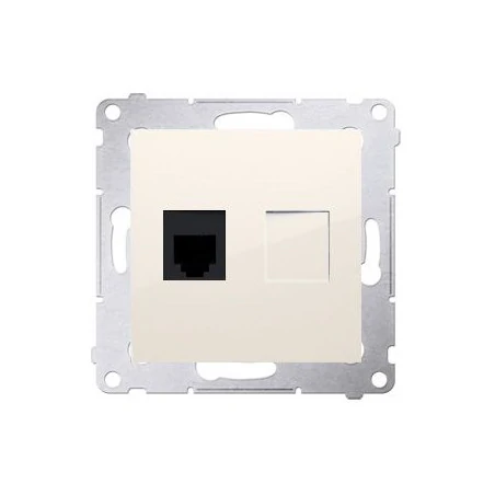 Gniazda-telefoniczne - gniazdo telefoniczne pojedyncze rj12 kremowy dt1.01/41 simon 54 kontakt-simon 