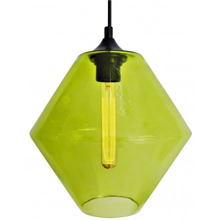 Lampy-sufitowe - zielona lampa wisząca do jadalni e27 60w bremen 31-36353 candellux 