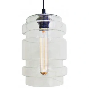 DECORADO LAMPA WISZĄCA 18 1X60W E27 KLOSZ BEZBARWNY + ŻARÓWKA