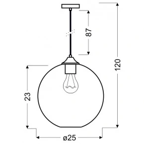 Lampy-sufitowe - bursztynowa lampa sufitowa + żarówka e27 25 1x60w edison 31-21397 candellux 