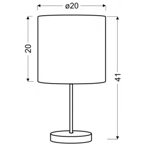 Lampki-nocne - lampka stołowa satyna/dąb 41cm timber 41-56750 candellux 