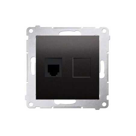 Gniazda-telefoniczne - gniazdo telefoniczne pojedyncze rj12 brąz mat dt1.01/46 simon 54 kontakt-simon 