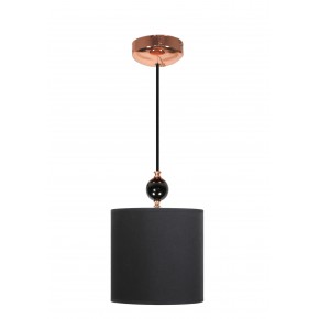 Lampy-sufitowe - lampa wisząca ze stali o tkaninowym kloszu 1x60w e27 melba 31-39385 candellux 