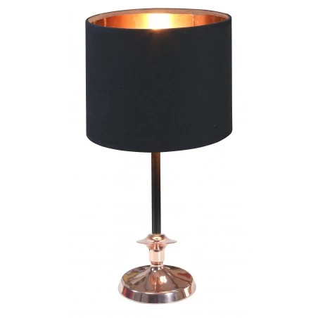 Lampki-nocne - elegancka lampka stołowa czarna 1x40w e14 violino 41-38784 candellux 