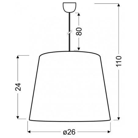 Lampy-sufitowe - lampa sufitowa z regulowaną wysokością 26 1x60w e27 tiger 31-94448 candellux 