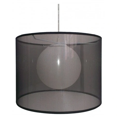 Lampy-sufitowe - lampa sufitowa czarno biała 37 1x60w e27 chicago 31-24879 candellux 