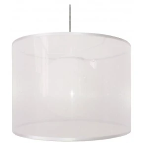 Lampy-sufitowe - lampa wisząca o delikatnym podwójnym kloszu 37 1x60w e27 chicago 31-24886 candellux 