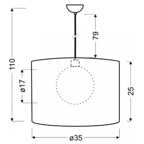 Lampy-sufitowe - srebrna lampa wisząca o podwójnym kloszu 37 1x60w e27 chicago 31-24916 candellux 