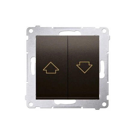 Wylaczniki-zaluzjowe - przycisk żaluzjowy pojedynczy brąz mat dzp1.01/46 simon 54 kontakt-simon 