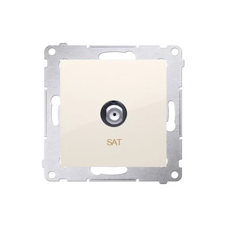 Gniazda-antenowe - gniazdo antenowe typu „f” pojedyncze kremowy dasf1.01/41 simon 54 kontakt-simon 