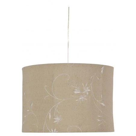 Lampy-sufitowe - lampa wisząca tkaninowa beżowa 1xe27 35cm farm 31-03171 candellux 