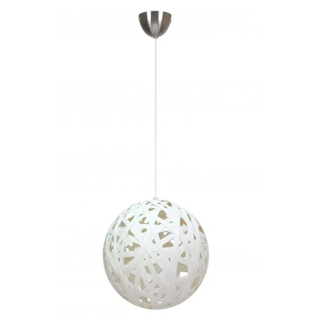 Lampy-sufitowe - lampa kula biała o średnicy 40 cm frida 31-51127 candellux 