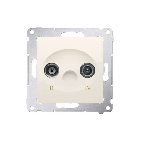 Gniazda-antenowe - gniazdo antenowe r-tv końcowe separowane kremowy dak.01/41 simon 54 kontakt-simon 