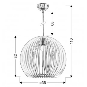 Lampy-sufitowe - oświetlenie wiszące w oryginalnym niebieskim kolorze 1x60w e27 haga 31-50345 candellux 