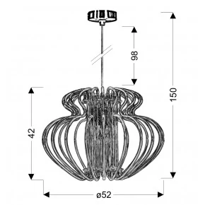 Oswietlenie - czerwona lampa sufitowa o oryginalnej konstrukcji 1x60w e27 imperia 31-36561 candellux 