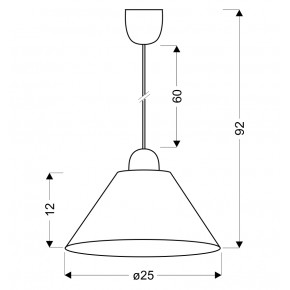 Lampy-sufitowe - klasyczna lampa wisząca biało-różowa e27 1x60w fama 31-20157 candellux 
