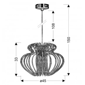 IMPERIA LAMPA WISZĄCA 1X60W E27 450X330 MAŁA CZERWONA PROMOCJA