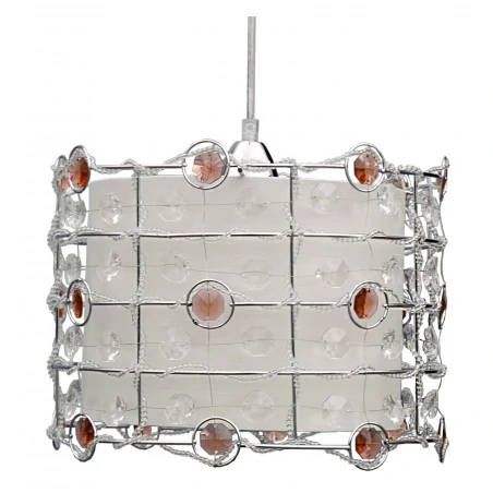 Lampy-sufitowe - lampa wisząca z kryształkami 1x40w e27 seneca 31-02983 candellux 