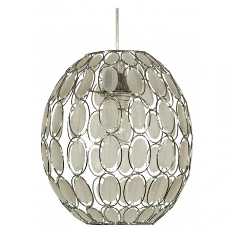 Lampy-sufitowe - lampa wisząca z kryształkami 1x40w e27 selma 31-02853 candellux 