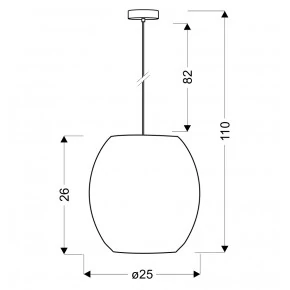 Lampy-sufitowe - lampa wisząca z kryształkami 1x40w e27 selma 85-10523 candellux 