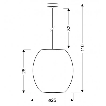 Lampy-sufitowe - lampa wisząca z kryształkami 1x40w e27 selma 31-02853 candellux 