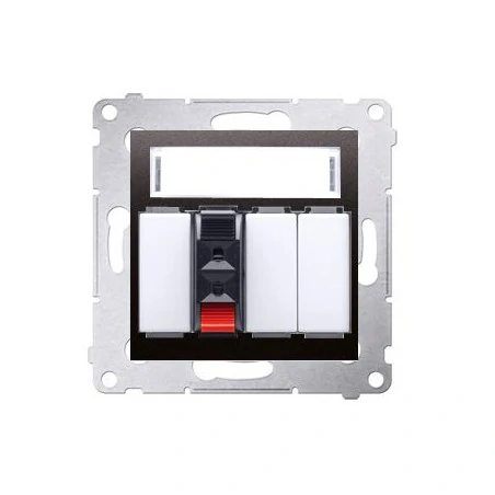 Gniazda-glosnikowe - gniazdo głośnikowe 1-krotne z polem opisowym antracyt dgl31.01/48 simon 54 kontakt-simon 