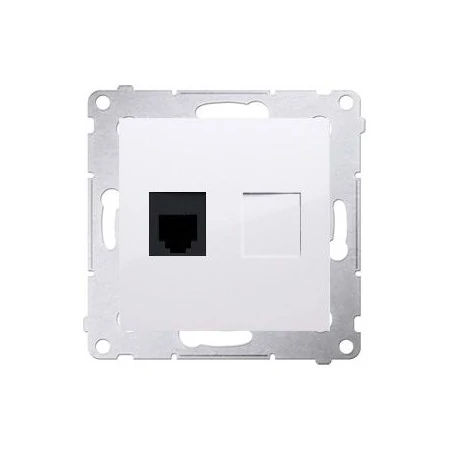 Gniazda-telefoniczne - białe gniazdo telefoniczne pojedyncze rj12 dt1.01/11 simon 54 kontakt-simon 