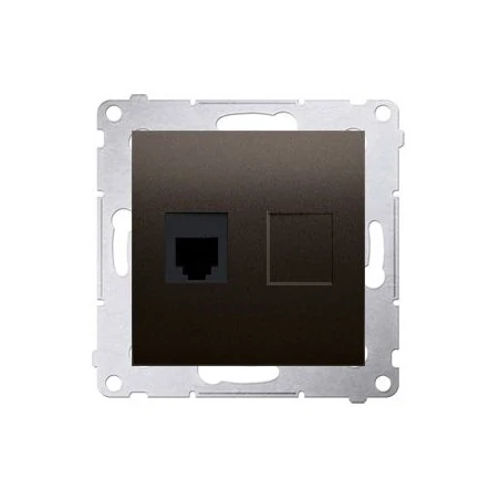 Gniazda-telefoniczne - gniazdo telefoniczne pojedyncze rj12 antracyt dt1.01/48 simon 54 kontakt-simon 