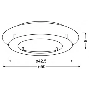 Lampy-sufitowe - plafon złoty o niestandardowej, dwupoziomowej konstrukcji 24w led 3000k merle 98-66190 candellux 