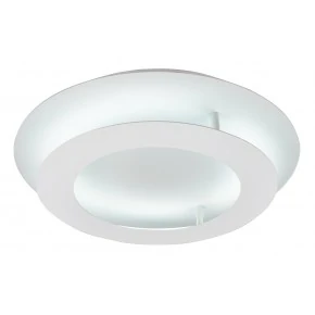 Plafony - biały plafon o dwupoziomowej konstrukcji 50 24w led 3000k merle 98-66220 candellux 