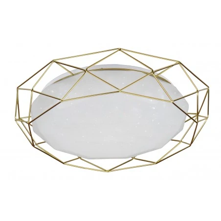 Plafony - lampa sufitowa złota o średnicy 43cm 24w led 3000k sven 98-66312 candellux 