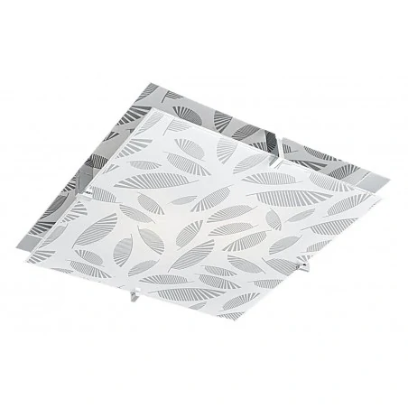 Plafony - chromowy plafon w oryginalne wzory 2x60w e27 fikus 10-12821 candellux 