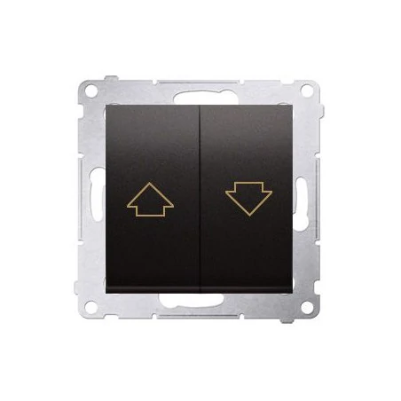 Wylaczniki-zaluzjowe - przycisk żaluzjowy pojedynczy antracyt dzp1.01/48 simon 54 kontakt-simon 