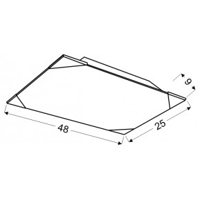 Plafony - plafon w geometryczne wzory 2x60w e27 aston 10-05526 candellux 