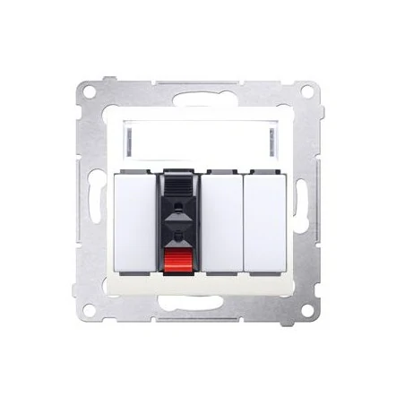 Gniazda-glosnikowe - gniazdo głośnikowe 1-krotne z polem opisowym kremowy dgl31.01/41 simon 54 kontakt-simon 