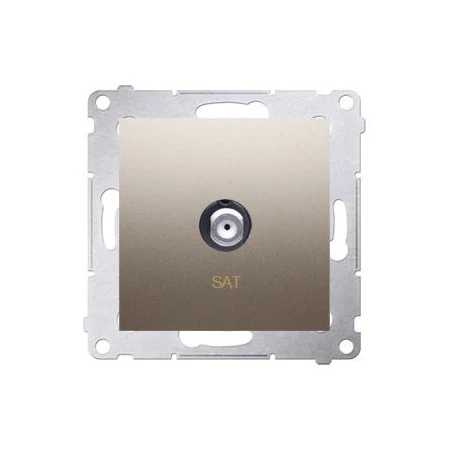 Gniazda-antenowe - gniazdo antenowe typu „f” pojedyncze złoty mat dasf1.01/44 simon 54 kontakt-simon 