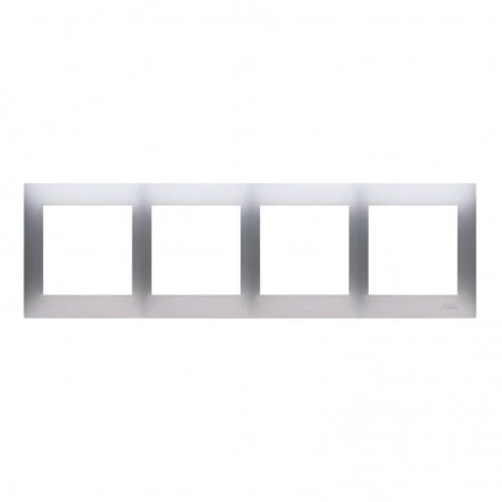 Ramki-poczworne - ramka poczwórna srebrny mat dr4/43 simon 54 premium kontakt-simon 