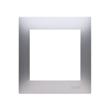 Ramki-pojedyncze - ramka pojedyncza do puszek karton-gips srebrny mat drk1/43 simon 54 premium kontakt-simon 