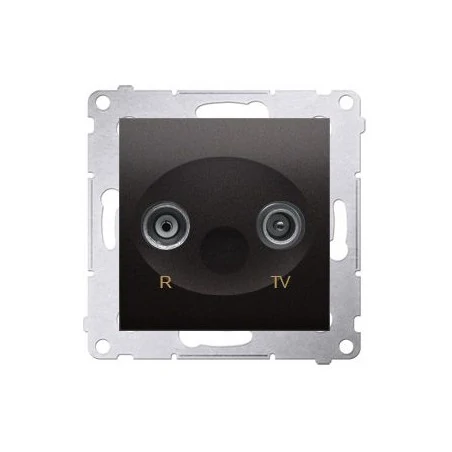 Gniazda-antenowe - gniazdo antenowe r-tv końcowe separowane antracyt dak.01/48 simon 54 kontakt-simon 