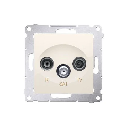Gniazda-antenowe - gniazdo antenowe r-tv-sat końcowe/zakończeniowe kremowy dask.01/41 simon 54 kontakt-simon 